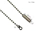 KUMGROT 4 PCS Beaded Ball Pull Chain 3 Feet (1 Meter) Fan Light Switch String Extension Chain with Connector, Bronze