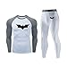 HUBGFEQ Fitness Jogging Sportswear Quick Dry Men's Thermal Underwear Sets Running Basketball Tights Clothes-27-S