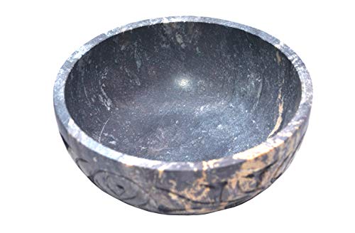 Nirvana Class - Soapstone Scrying And Smudge Bowl (Scrying - Bowls & Mirrors) (4 Inch) From India #TOP1
