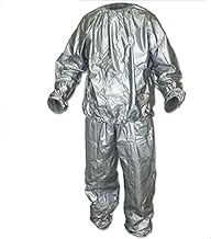 بدلة ساونا من بلاستيك PVC - زي من قطعتين مع خصر مطاطي