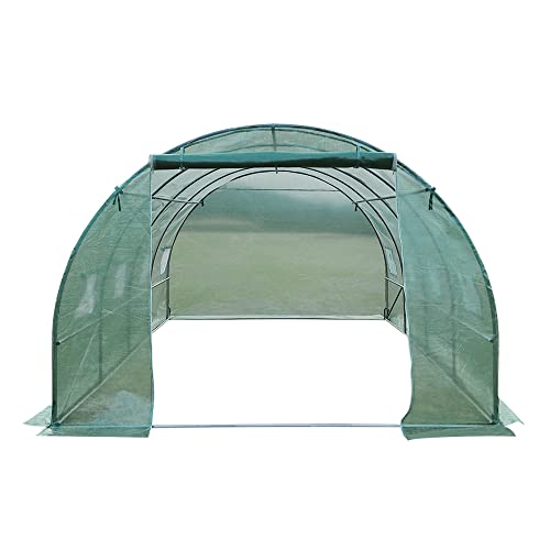 Panana Walk-in Greenhouse Galvanised Frame Polly Tunnel Patio Garden Outdoor Polytunnel 2M/3M/4M/6M (4x3x2m)