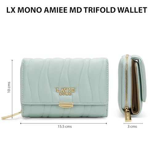 Image of Lavie Luxe Women's Lucie Emboss Medium Trifold Wallet | Gift for Women