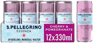 San Pellegrino Essenza Sparkling Water Lightly Flavoured Cherry & Pomegranate 12x330ml