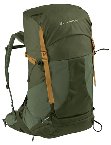 VAUDE Wanderrucksack Brenta 44+6l, wasserabweisender Rucksack Damen & Herren, komfortabler Trekkingrucksack mit integrierter Regenhülle, praktische Fächeraufteilung