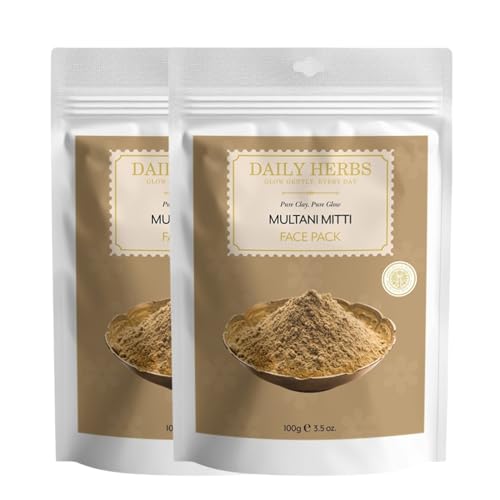 Image of Multani Mitti Face Pack 100 g | Natural Fuller's Earth Powder | Oil Control, Deep Cleansing & Acne Care | Herbal Skincare