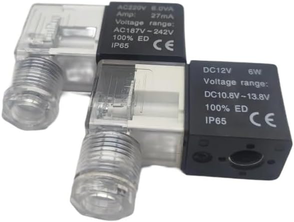 Pneumatic Solenoid Valve Coil Electrical Part 4V210 3V210 DC12V DC24V AC110V AC220V 380V Solenoid Valve Coil(AC220V)