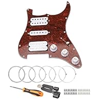 Easy Installation & Convenient Setup: Our Prewired Loaded Pickguard set includes a full range of components - knobs, switch, pickups, and a pre-wired circuit - making it a breeze to install and set up your electric guitar Premium Quality Materials: E...