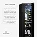 KLARSTEIN Shiraz Wine Cooler Black – 12 Bottles, 32 L, 1 Zone | Freestanding Wine Fridge with Glass Door, Quiet, 5–18 °C, LED, Stainless Steel Frame