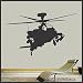 Military Apache Attack Helicopter vinyl wall decal - 27