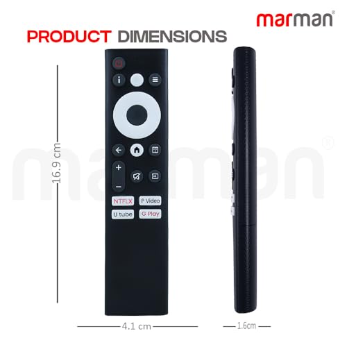 Image of marman Compatible with Kodak Smart Tv Remote Suitable for Ultra HD 4K LED QLED Non-Voice Command Without Google Assistant CA PRO 108 cm 50CAPROGT5012 - Matching Exact Keys with Existing Model