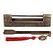 MOUMOUTEN Chinese Antique Lock, Brass Retro Padlock, Decorative Carved Furniture Lock Latch Lock for Door Cabinet Jewelry Box Gift Box