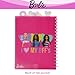 Barbie Tab Journal Spiral Notebook, Ballpoint Pen, Sticky Tabs, 96 Lined Pages, Pink
