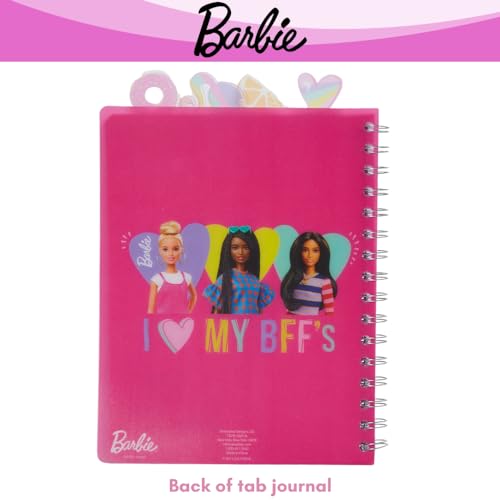 Carnet à spirale Barbie rose pour ne plus perdre vos notes grâce aux onglets