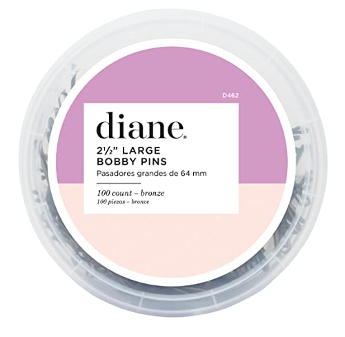 Diane 2.5" Jumbo Bob Pins, Bronze, 100-Pack Tub #TOP16