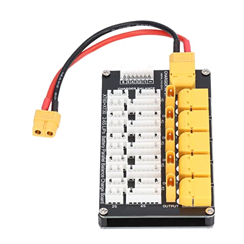 Carga de Batería Lipo, Cargador de Batería RC 2‑6S Baterías de Litio para Cargador IMAX B6 Placa de Carga XT60 Placa de Piezas de Vehículo Controlada Remotamente y por Aplicación