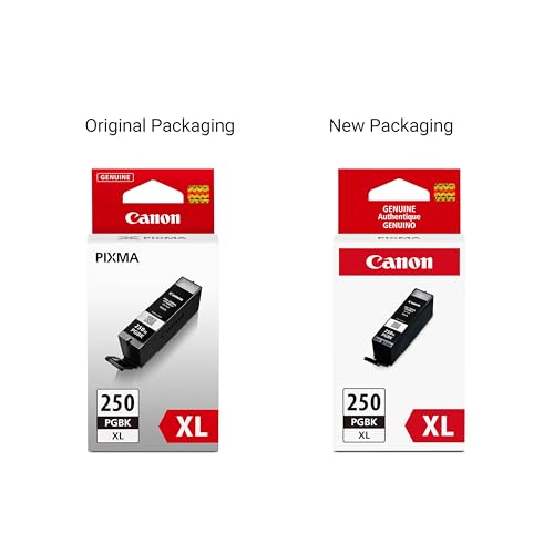 Image of Canon PGI-250XL Genuine Pigment Black Ink Tank, Compatible with MG6320, IP7220 & MG5420, MX922, MG5520, MG6420, MG7120, iX6820, iP8720, MG7520, MG6620, and MG5620 Printers