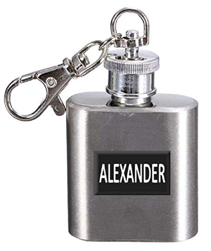 Flasque personnalisable Alexander en acier inoxydable brossé - 2