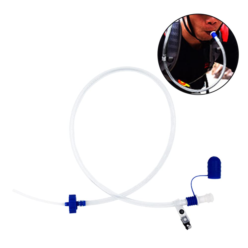 Tubo per Bere Bottiglia d'Acqua con Doppio Adattatore Sistema di idratazione Kit Tubo per Bere per Ciclismo Trekking Pesca Canottaggio Campeggio