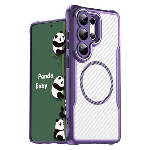 Panda Baby Samsung Galaxy S26 Ultra �p �P�[�X MagSafe�Ή� ������ �}�b�g���� �w��h�~ �ϏՌ��o���p�[ �}�O�l�b�g���� �����Y�S�ʕی� �u�������ȃJ�[�{�����v (�p�[�v��)