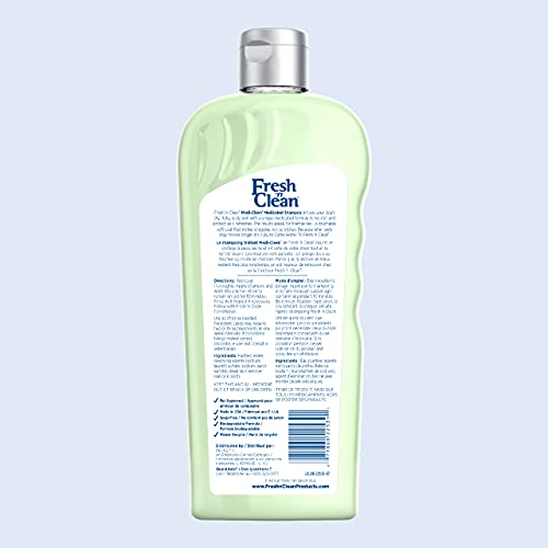 Petag Fresh 'N Clean Medi-Cleen Medicated Shampoo - Fragrance Free - For Scaling, Dandruff Itching, & Dry Skin - 18 Fl Oz #TOP1