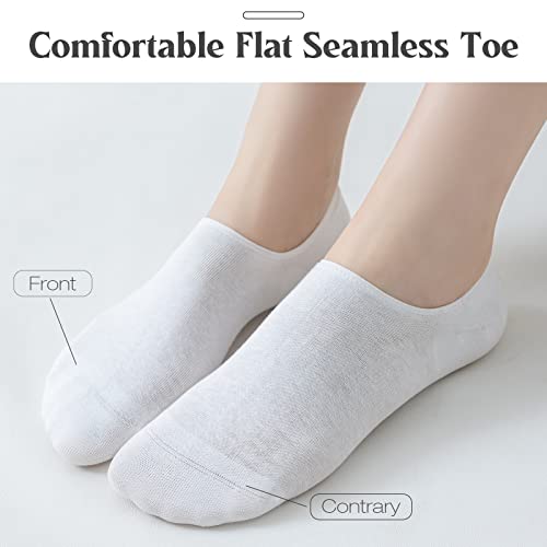 Cirorld No Show Socks Womens Non Slip Ankle Socks Low Cut Liner Invisible Socks Breatheble Cotton Casual Footies For Flats Boat Sneaker 8 Pairs #TOP1