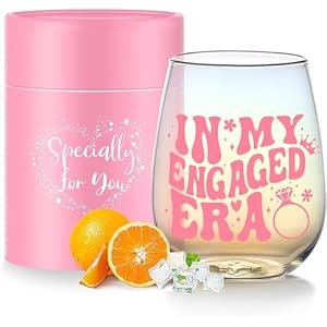 Yalucky Wedding Engagement Gifts for Her Bride to Be Gifts Iridescent Wine Glasses Cool Bridal Shower Classy Bachelorette Gift for Brides Best Friend Sister Colleagues Wifey Cup Honeymoon Gift