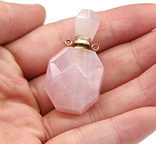 WKqifeil Faça você mesmo joias 1 peça de ágata de pedra natural conector de garrafa de perfume quart