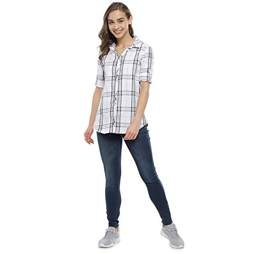 Image of PINACOLADA Women's Checkered Casual Shirt