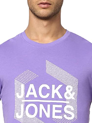 Image of JACK & JONES Men's Cotton Printed Regular Fit T-Shirt