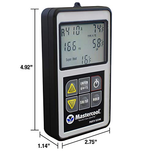 MASTERCOOL (52246 Gray Compact Subcool/Superheat Calculator