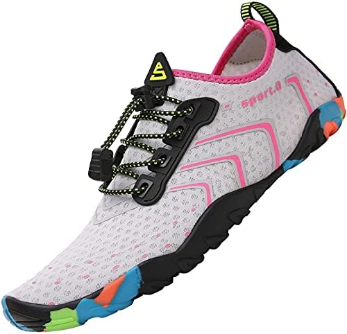 SAGUARO Badeschuhe für Herren Damen - 7/9 Drainagelöcher Schnelltrocknende rutschfest, Gr 35-48