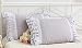 Meaning4 Fundas de almohada grises con volantes de encaje Shabby Chic algodón tamaño Queen gris fundas de almohada 20 x 30 2 unidades