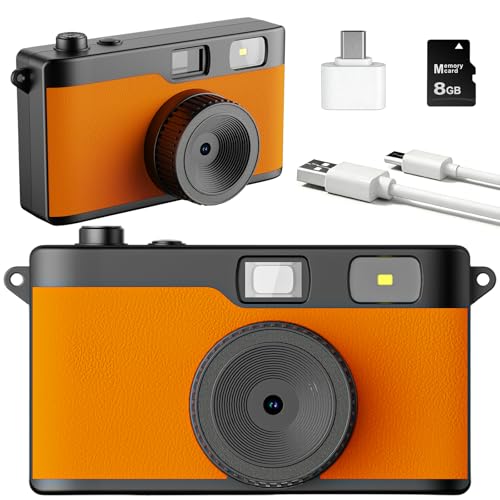 Screen Free Digital Camera, Reusable 12MP Vintage Digital Camera with Unlimited DIY Filters, OTG...