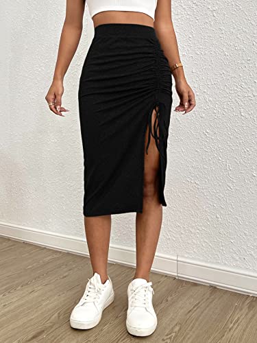 Image of KOTTY Women's Solid and Printed Skirts - A-Line || Pencil || Midi || Maxi || Knee-Length || Flared || Asymmetric Styles for Chic and Comfortable Fashion