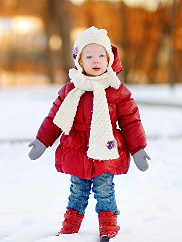 Satinior 3 Pairs Toddler Magic Stretch Mittens Little Girls Soft Knit Mitten Baby Boys Winter Knitted Gloves thumb #1