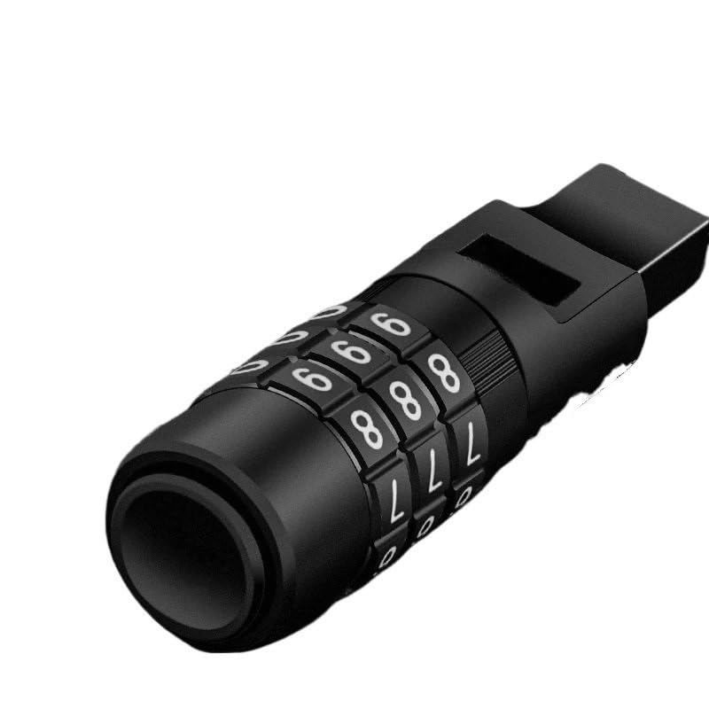Serrure de Casque Compacte avec Cadenas Double Verrouillage sans Clé - 3