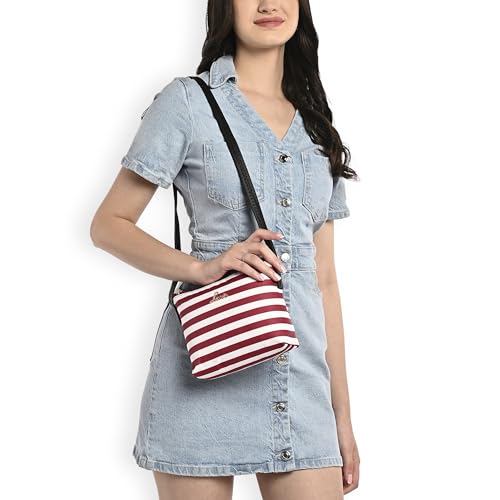 Image of Lavie Women's Tessie Stripe Crossbody Sling Bag | Ladies Purse Handbag | Gift for Women