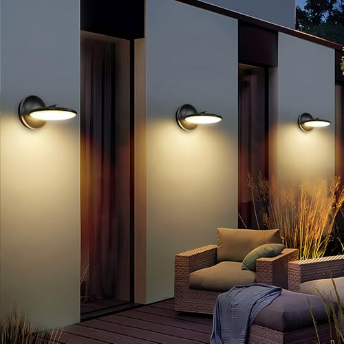 Applique murale extérieure étanche LED noire 3000K aluminium ZXQUEGF
