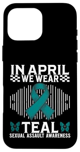 Support Sexual Assault Awareness Gifts Women Teal Ribbon �X�}�z�P�[�X iPhone 16 Pro Max �p