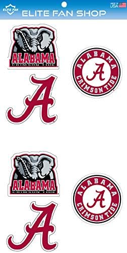 Elite Fan Shop NCAA 3" Vinyl Decal 6-Pack
