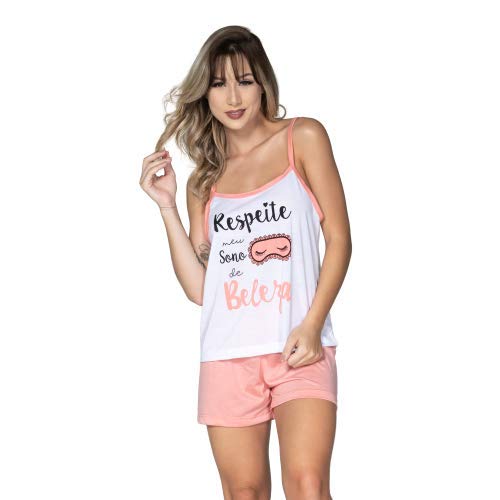 Kit 3 Pijama Vekyo Feminino Short Doll Regata Juliana Tamanho:G;Cor:Colorido;Gênero:Mulher (G)