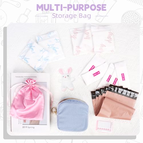 Image of First Period kit for Girls, Corduroy Cute Sanitary Napkin Storage Bag, Menstrual Pad Bag Tampon Holder for Purse, First Period Gifts (Pink)