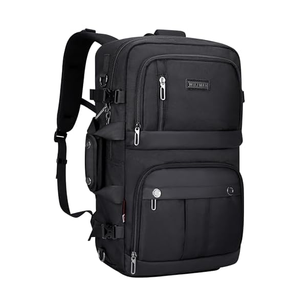 WITZMAN Carry on Travel Backpack for Men Women Laptop Backpack with USB Charging Port Airline Approved(B683 Classic Black)