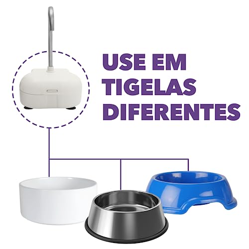 AMICUS - Fonte Bebedouro de Água Portátil AQUA MINI para Gatos e Cães - Fontes de Água para Pets, Be