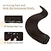 MY-LADY 10 inch Double Weft 100% Remy Human Hair Clip in Extensions Grade 7A Quality Full Head Thick Short Soft Silky Straight 8pcs 18clips for Women Beauty 110g #2 Dark Brown