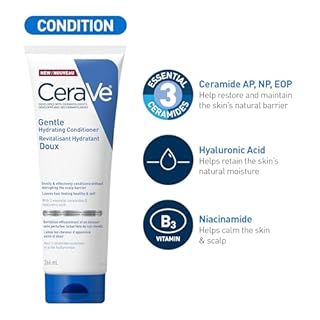 CeraVe Gentle Hydrating Shampoo & Conditioner for Men & Women, Gently Cleanses Hair & Scalp Without Stripping Away Moisture, Leaves Hair Feeling Healthy & Soft. Suitable for All Hair Types. Pack of 2.