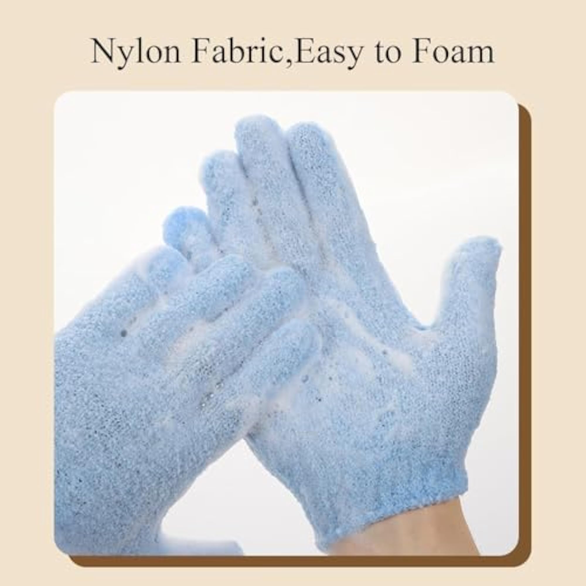 Bath Glove 2PCS Loofah Sponge Exfoliating Body Scrubber