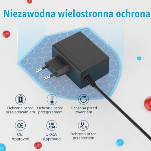 Ładowarka do konsoli Switch 45W 15V/2.6A z kablem 1.5m/5ft do konsoli Switch/Switch Lite/Switch OLED/Switch Deck Dock/Switch Pro Controller, obsługa trybu TV