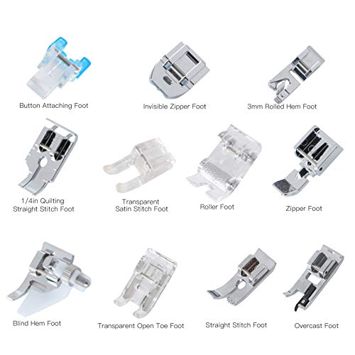 Set de 11 Pies para Máquina de Coser en Acero Inoxidable miniatura 2