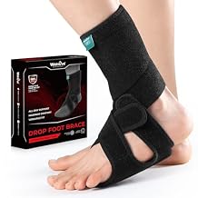 Welnove 2 Pack Drop Foot Brace with Arch Support,AFO Ankle Brace for Walking ,Relieve the Instability of Lower Limbs by Foot Drop, MS, Spinal Cord Injury Include Left and Right, FSA HSA Eligible